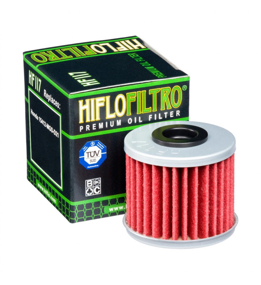 Filtre à huile HIFLOFILTRO HF117 Honda
